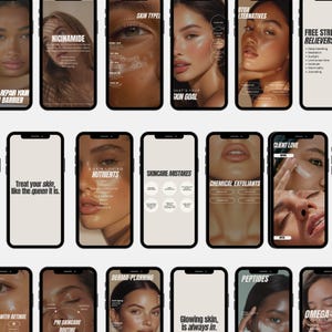Hautpflege Instagram Post Templates: Beauty Social Media (Digitaler Download)