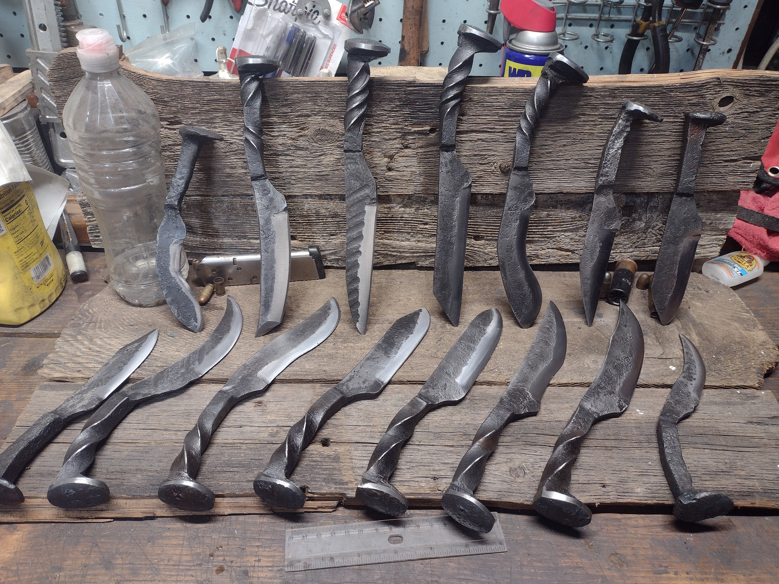 Hand Forged Railroad Spike Knives