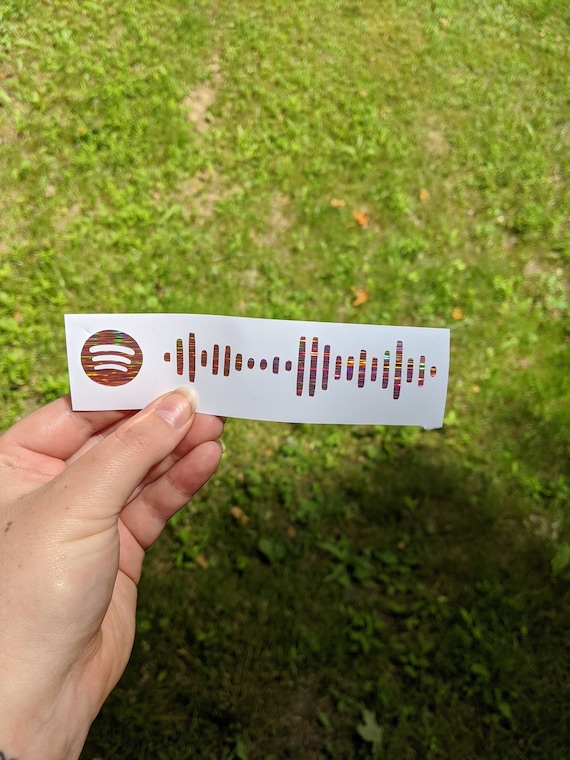 Vinyl Decal Rick Roll Spotify Code Music Code Vinyl 