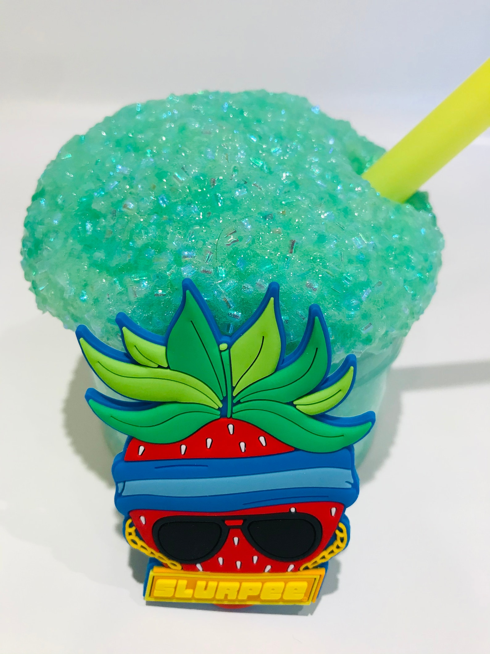 Lime Slurpee Crunchy Bingsu Bead Slime by SlimerStopHereUS | Etsy