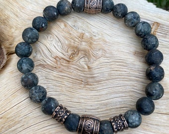 Viking Bracelet 8 mm Viking Bracelet Men Bracelet Vintage Bead Bracelet Handmade Gift Viking Jewelry