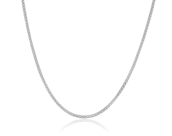 Collana in argento 60 cm | Collana in argento sterling 925 | Catena elegante da 2 mm
