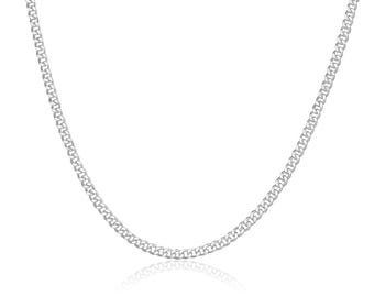 Zilveren schakelketting 50 cm 60 cm | Zilveren ketting 925 zilver | 2 mm schakelketting 925 zilver