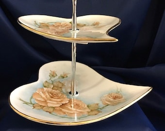 Denby Monsoon Chrysanthemum 2-tier Cake Stand. - Etsy UK