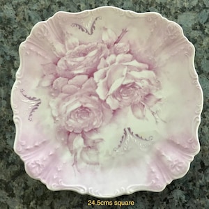 Hand painted porcelain plate
