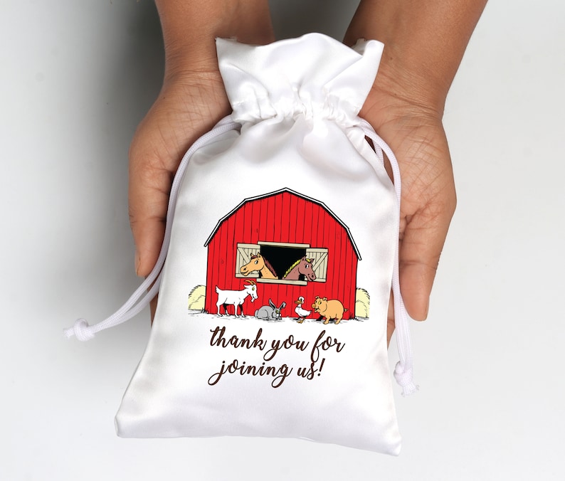 Farm House Party favor bags Eco Friendly Gift Bag Birthday party favor bags Buffet Favor Bags Customized Favor bags Hangover Bags Gift bags