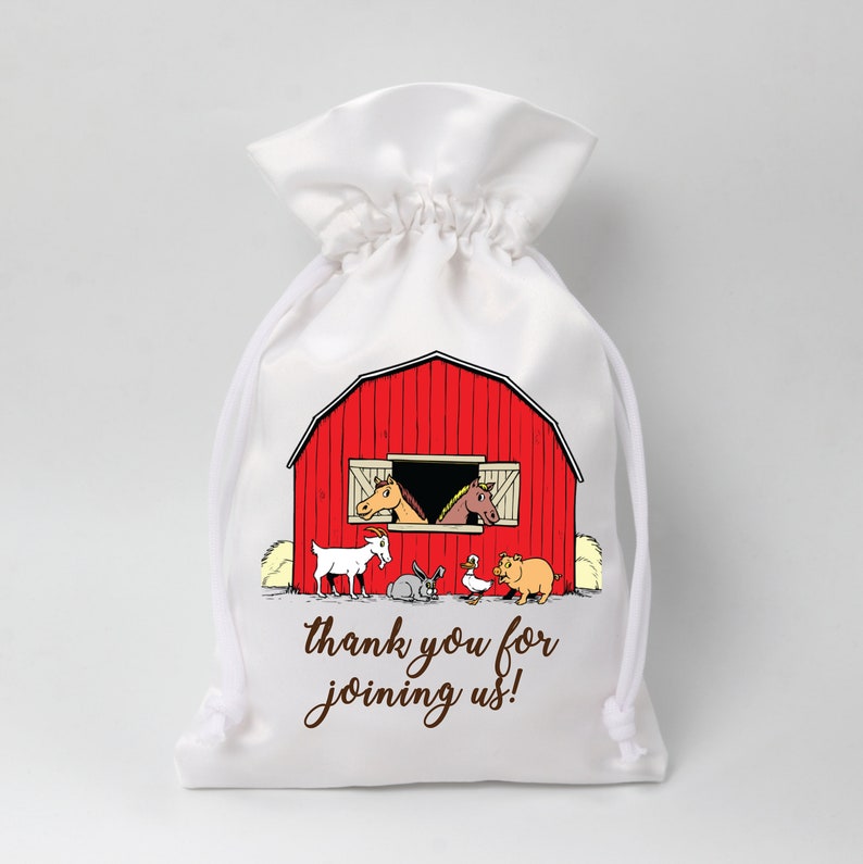 Farm House Party favor bags Eco Friendly Gift Bag Birthday party favor bags Buffet Favor Bags Customized Favor bags Hangover Bags Gift bags