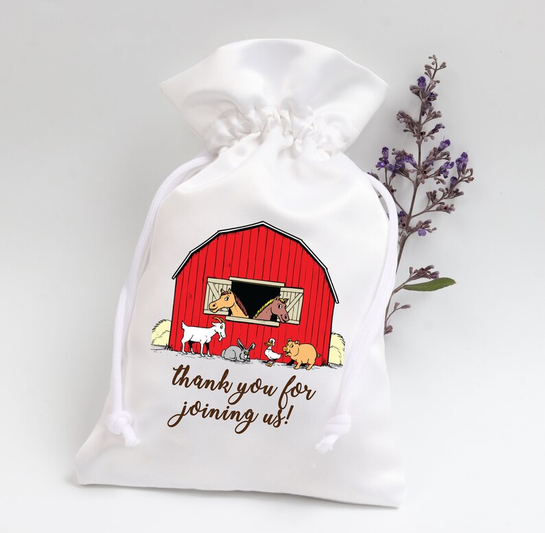 Farm House Party favor bags Eco Friendly Gift Bag Birthday party favor bags Buffet Favor Bags Customized Favor bags Hangover Bags Gift bags