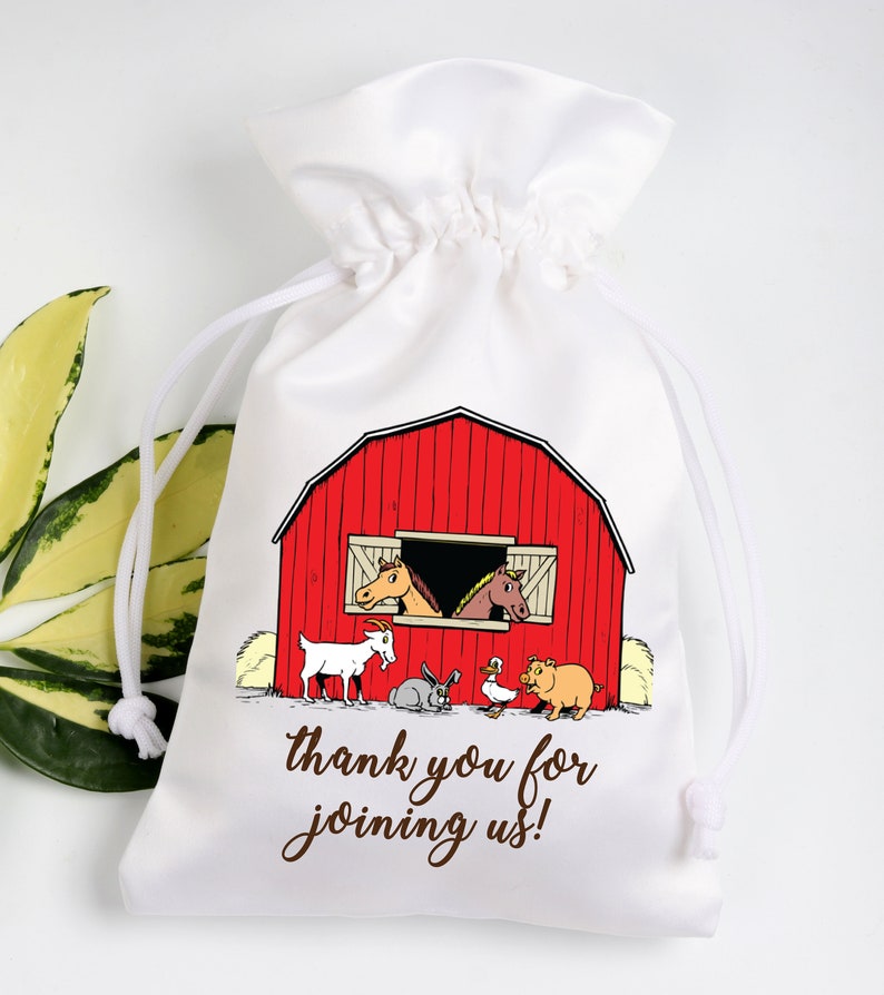 Farm House Party favor bags Eco Friendly Gift Bag Birthday party favor bags Buffet Favor Bags Customized Favor bags Hangover Bags Gift bags