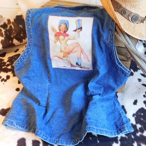 Pinup Cowgirl Denim Vest