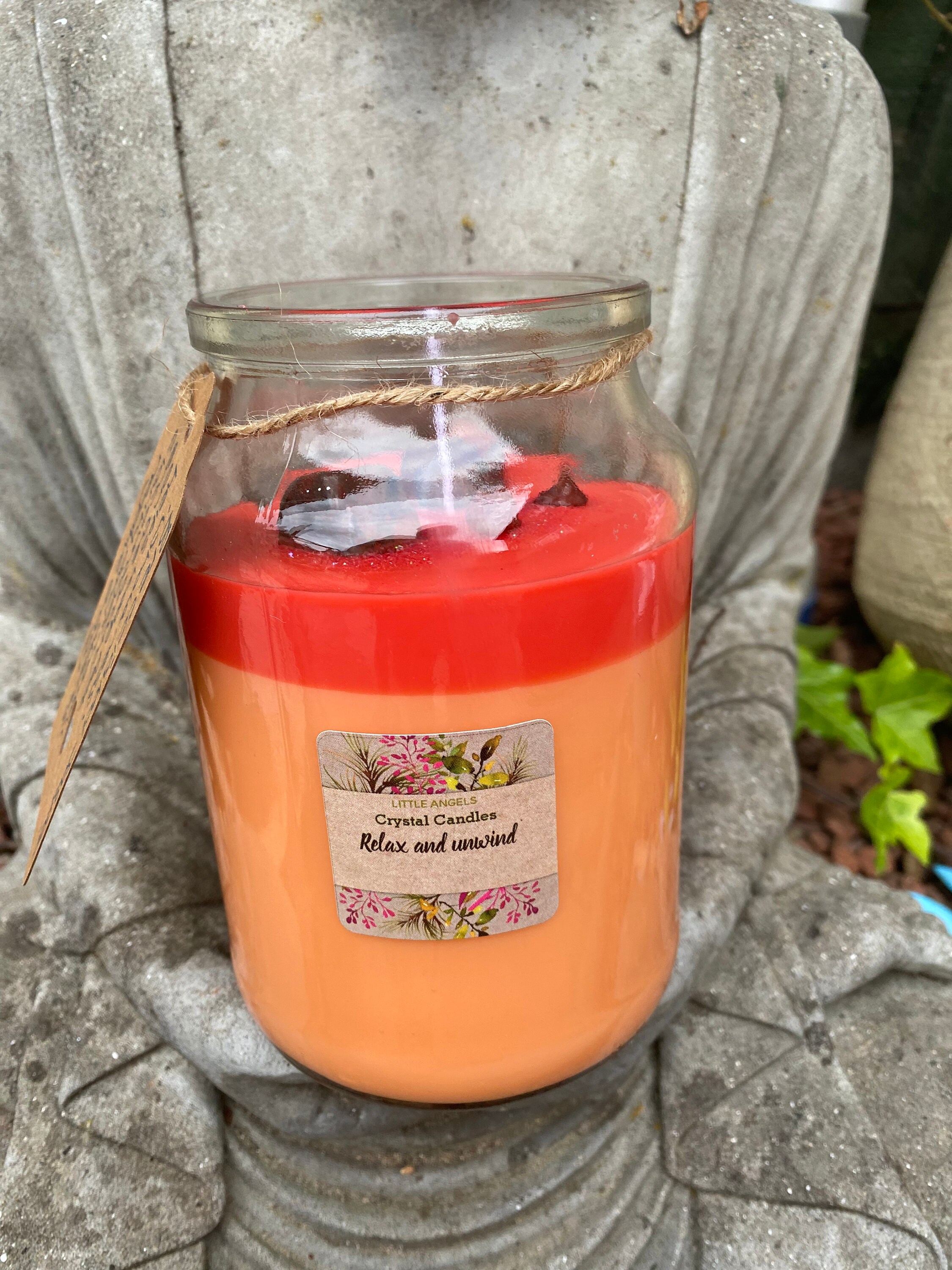 Spiritual healing homemade large candle Etsy