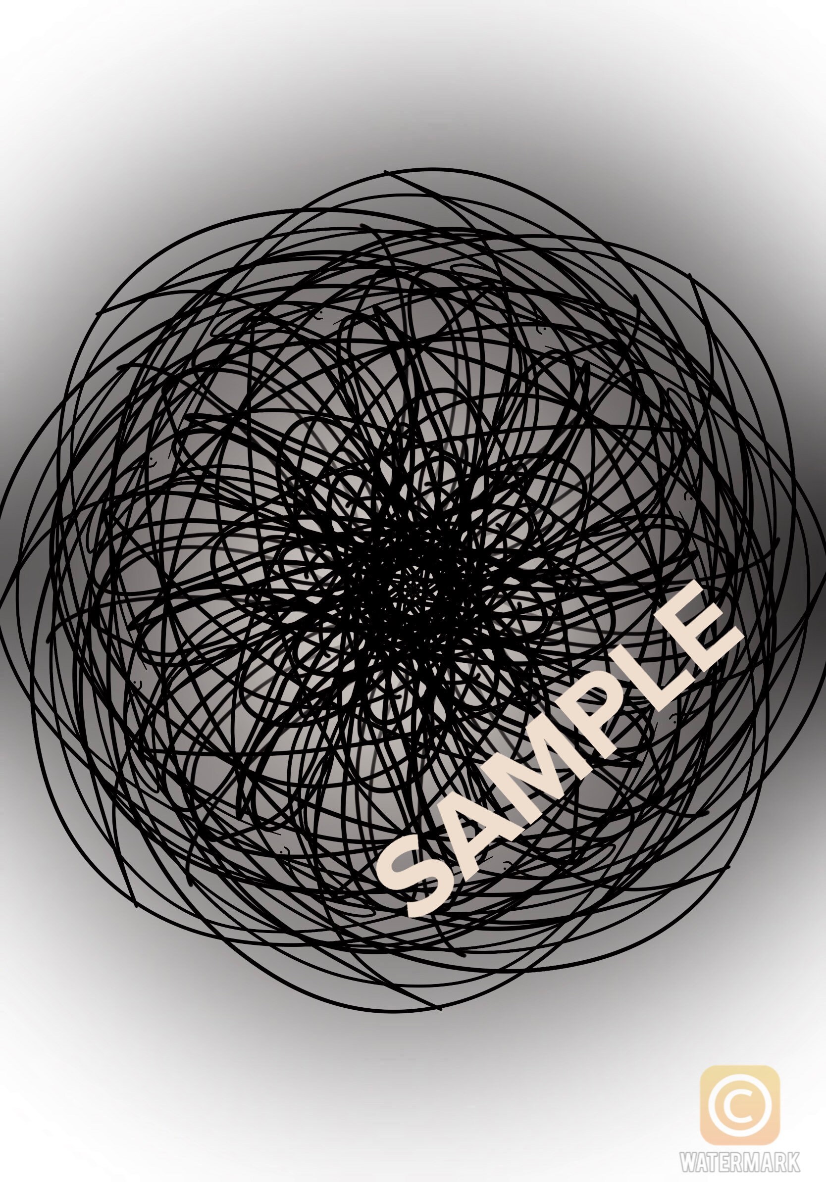 Black Spiral Lock Screen - Etsy