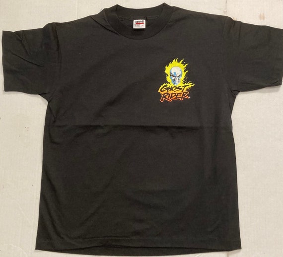 Marvel Comics Ghost Rider Glow Vintage 2-Sided T-Shirt Never Worn