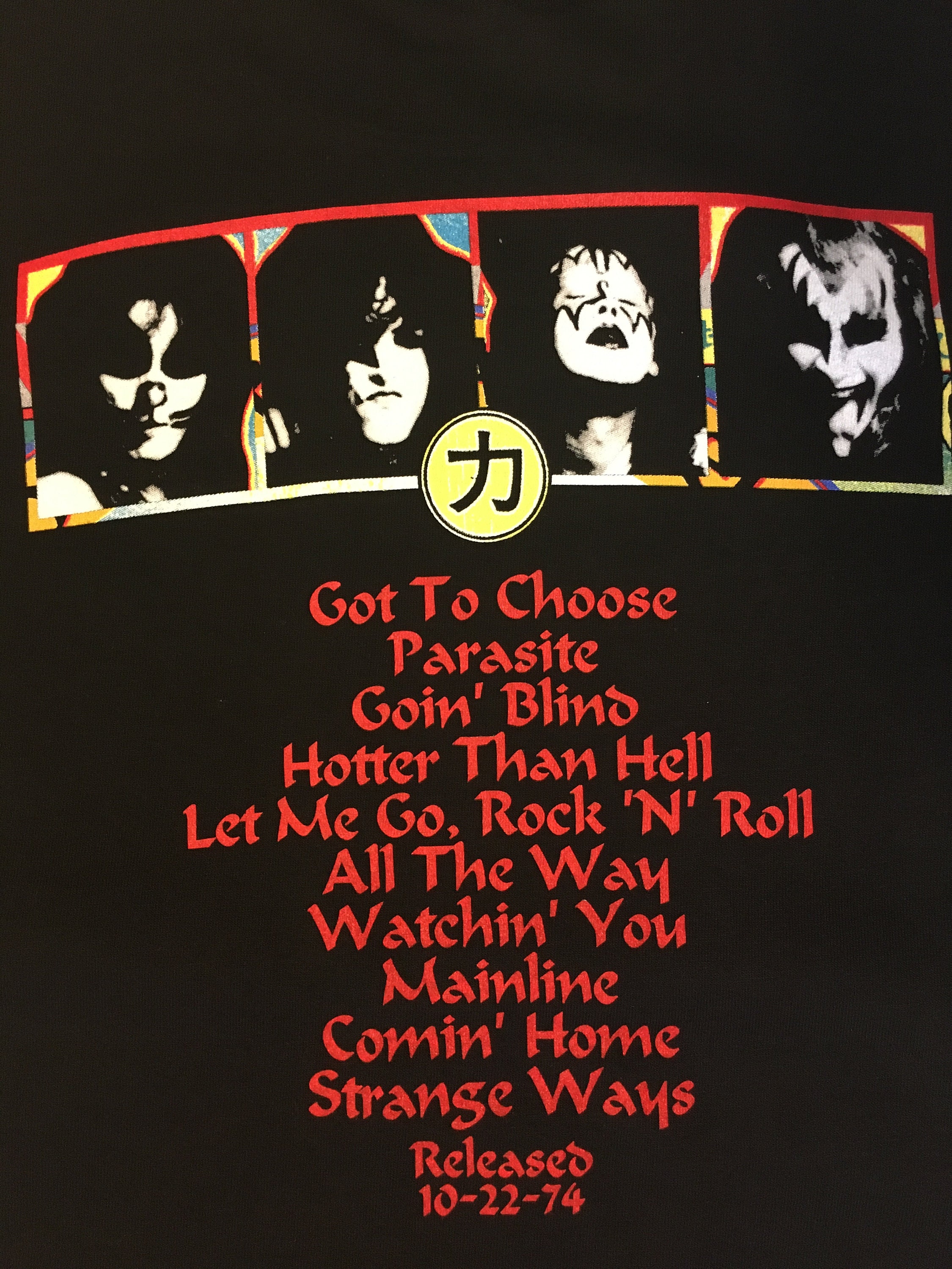 KISS Hotter Than Hell 2-sided Vintage 2001 T-shirt New Cndtn 