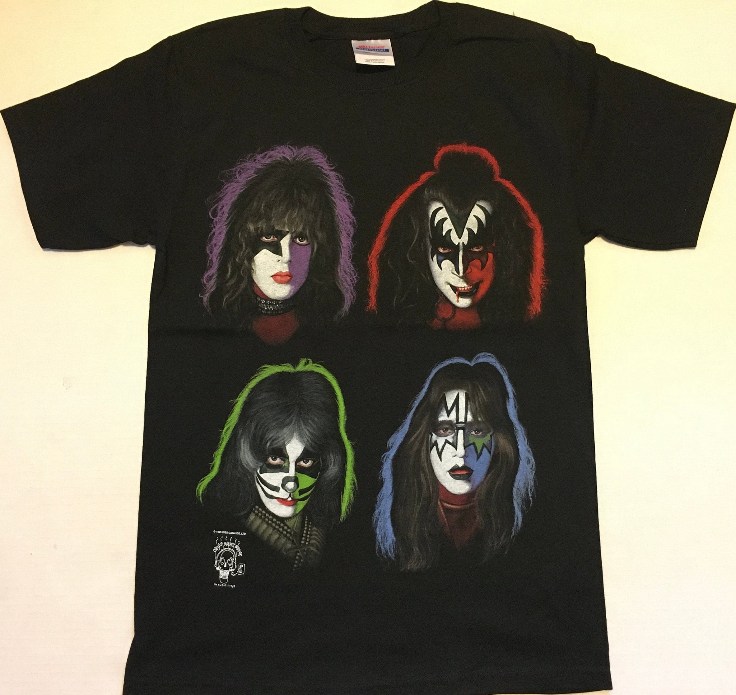 Kiss Solos 2-sided Cronies T-shirt True Vintage 1990's Unworn S,M