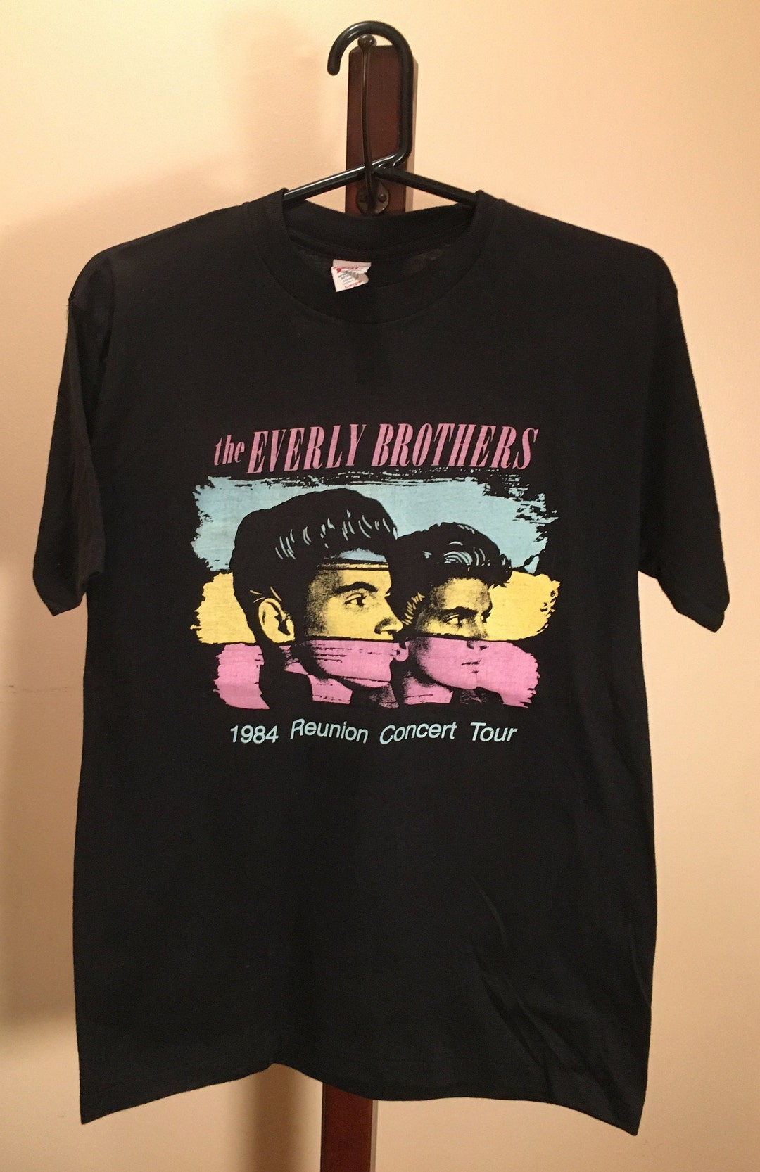 Everly Brothers 1984 Reunion Tour T-shirt True Vintage 2-sided