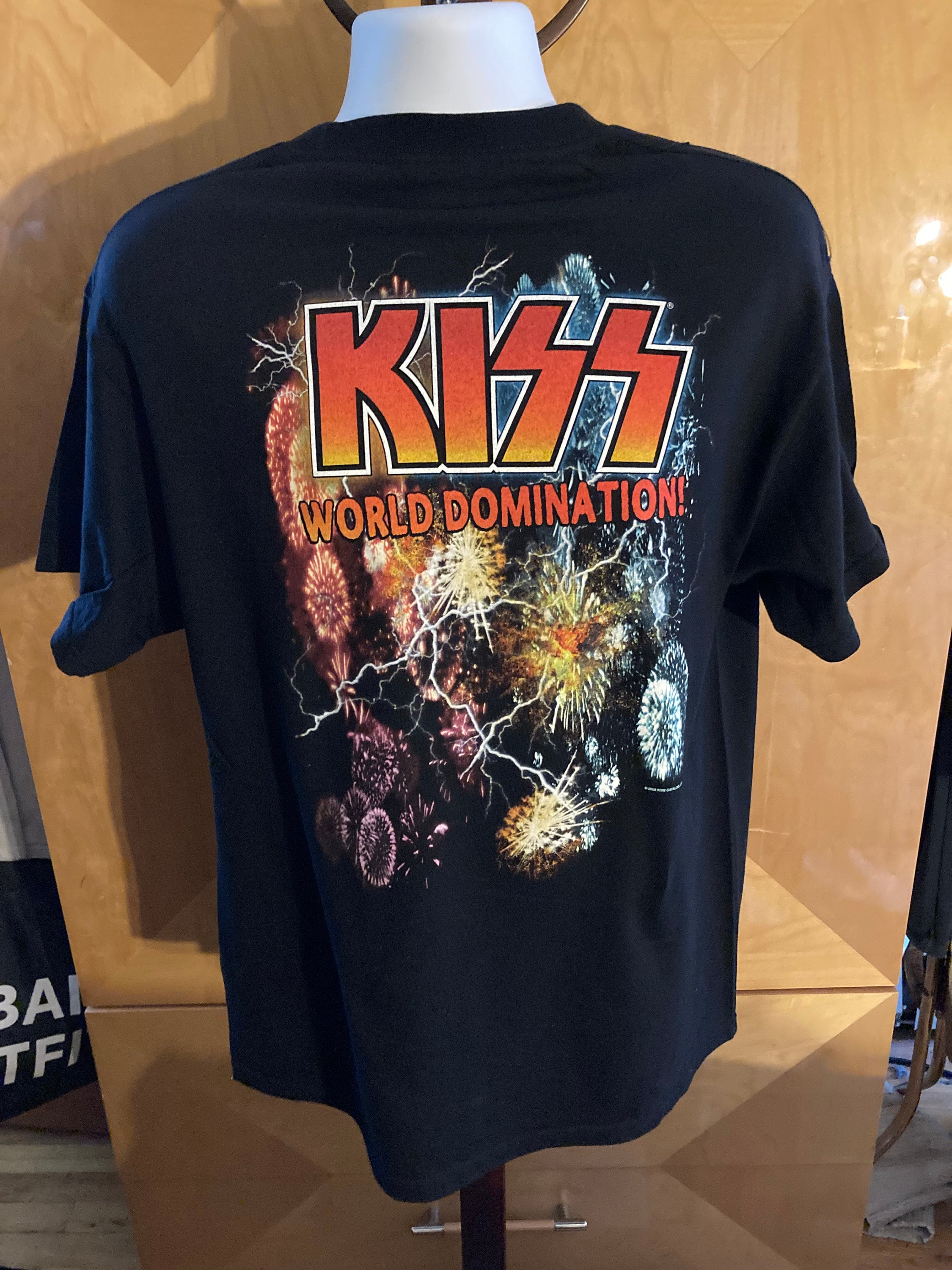 【直筆サイン】KISS WORLD DOMINATION 超希少品 Kiss World Domination 2003 Vintage T-shirt New Cndtn Unworn L - Etsy