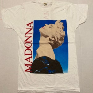 Very RARE Madonna True Blue VINTAGE T-shirt / 1986 Boy Toy