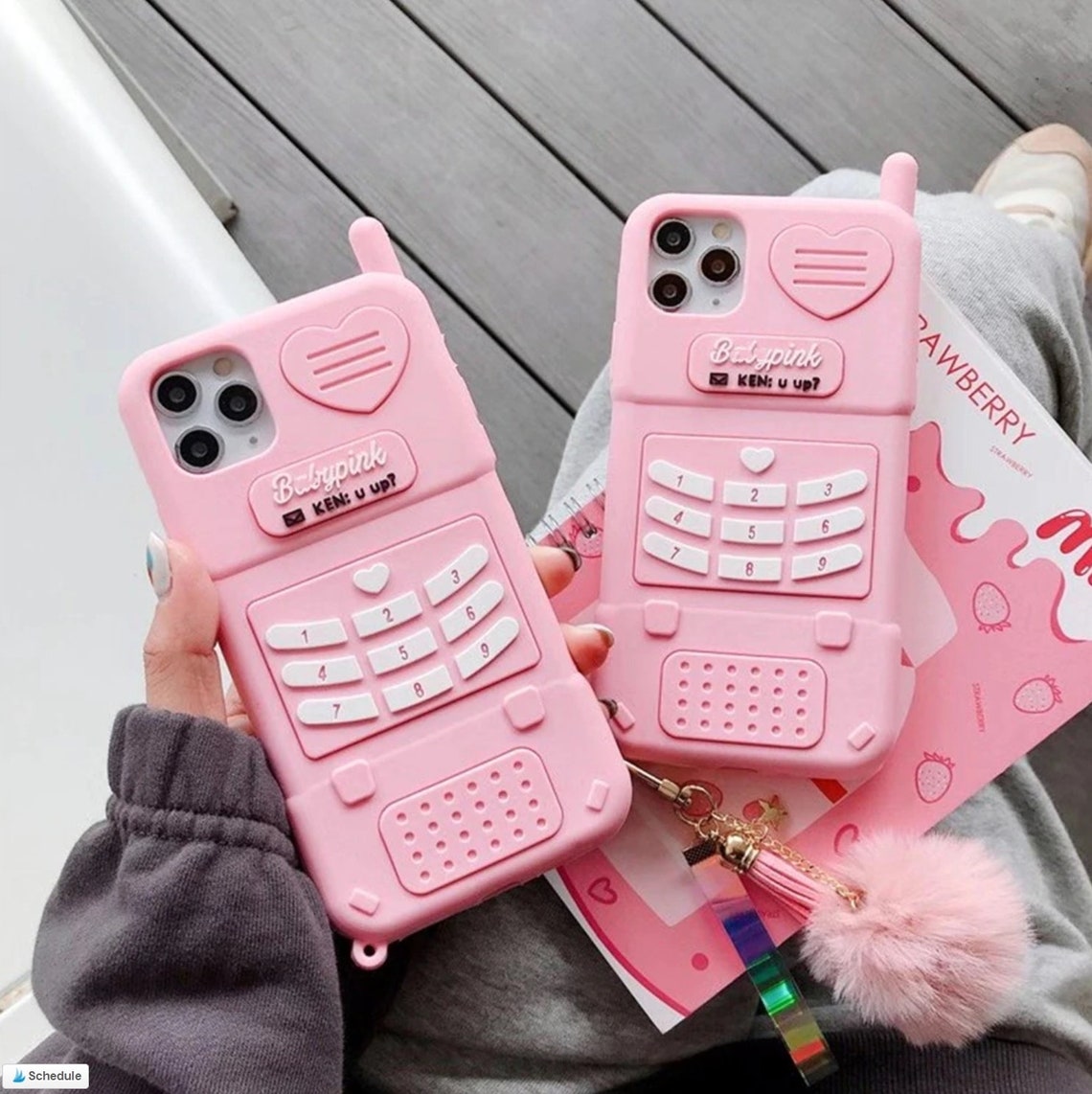 Baby Pink phone case for iPhone X/XS XR 12 12 mini 12 pro Etsy