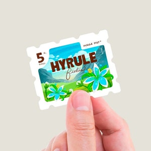 Hyrule Post Sticker - 19 Pcs Set - HYRULE FIELDS Decal - The Legend of Zelda Sticker Set