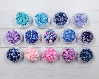 Kawaii Zodiac Sign Sprinkles: Polymer Clay Nail Art, Resin Shakers