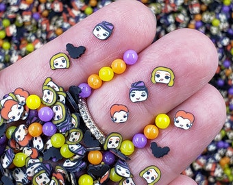 Hocus Pocus Sisters Polymer Clay Slices: Halloween Kawaii Sprinkles