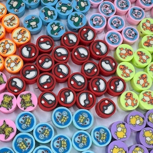 POKE CUTE KAWAII Beads Polymer Clay Beads, Bracelets, Necklaces, Rings, Earrings, Slime, Tumblers, Decoden