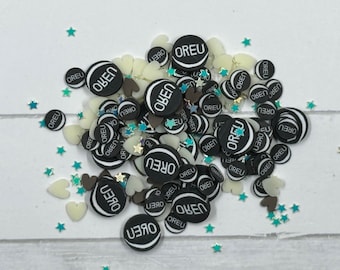 Kawaii Cookie Polymer Clay Sprinkles: Nail Art, Slime, Resin Mix