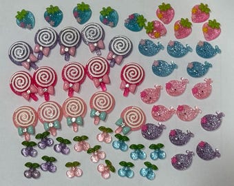 JUST 4 RENEE KAWAII 3-D Resin Charms Flatback Cabochon Decoden