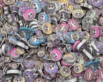 RAINBOW MONSTER MIX Polymer Clay Sprinkles: Nail Art, Slime, Resin