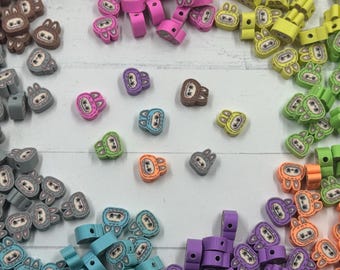 CREATE2SELL Exclusive! Kawaii CUTE MONSTER Beads Polymer Clay Beads, Bracelets, Necklaces, Rings, Earrings, Slime, Tumblers, Decoden