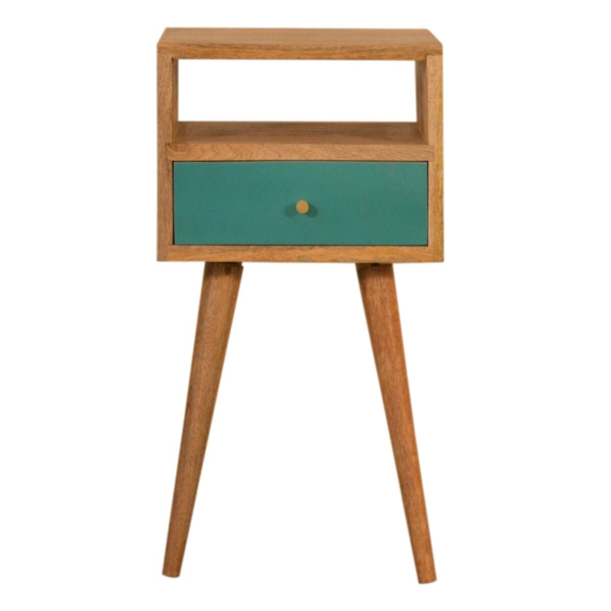 Dreamland Small Bedside Table with 1 Drawer Oak Solid Wood Etsy