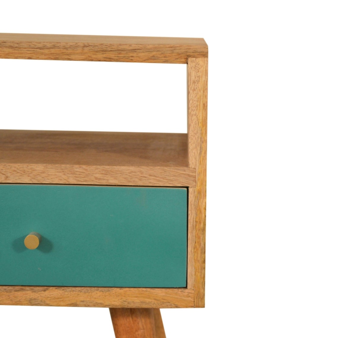Dreamland Small Bedside Table with 1 Drawer Oak Solid Wood Etsy