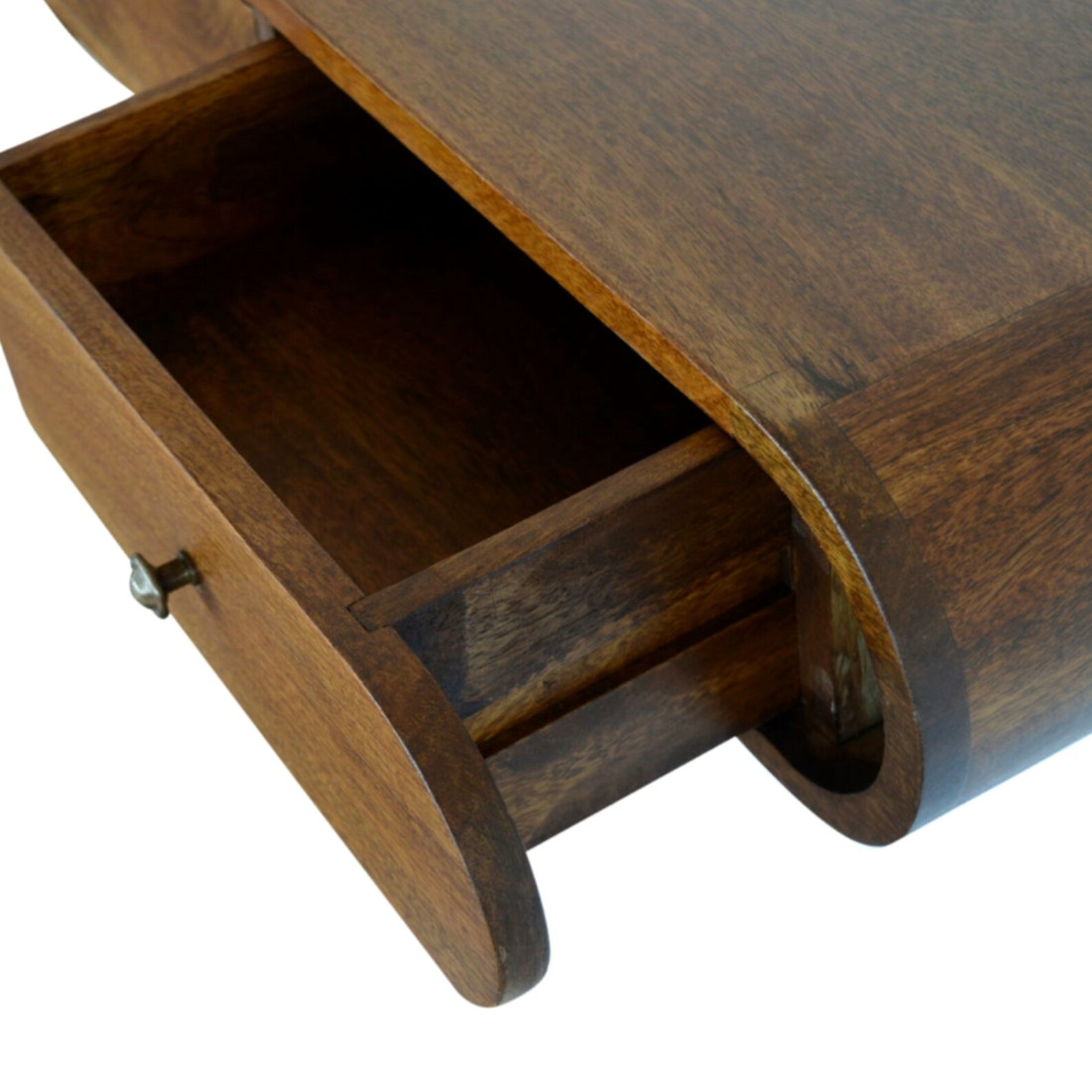 Dreamland Floating Console Table with 2 Drawers Curved Hallway Etsy