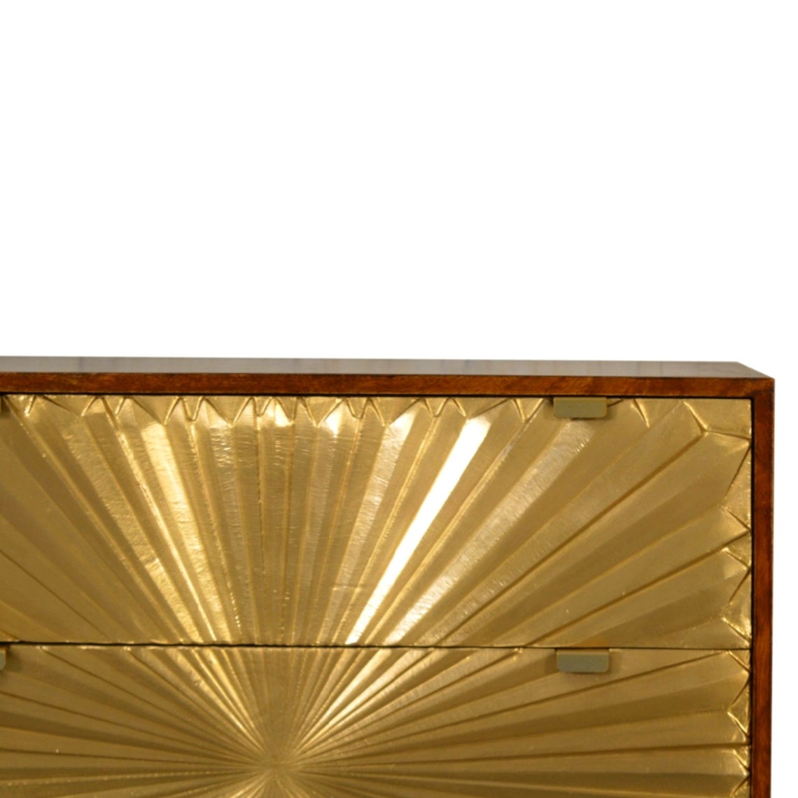 Dreamland Gold Chest of Drawers Solid Wood Chestnut Bedroom Etsy