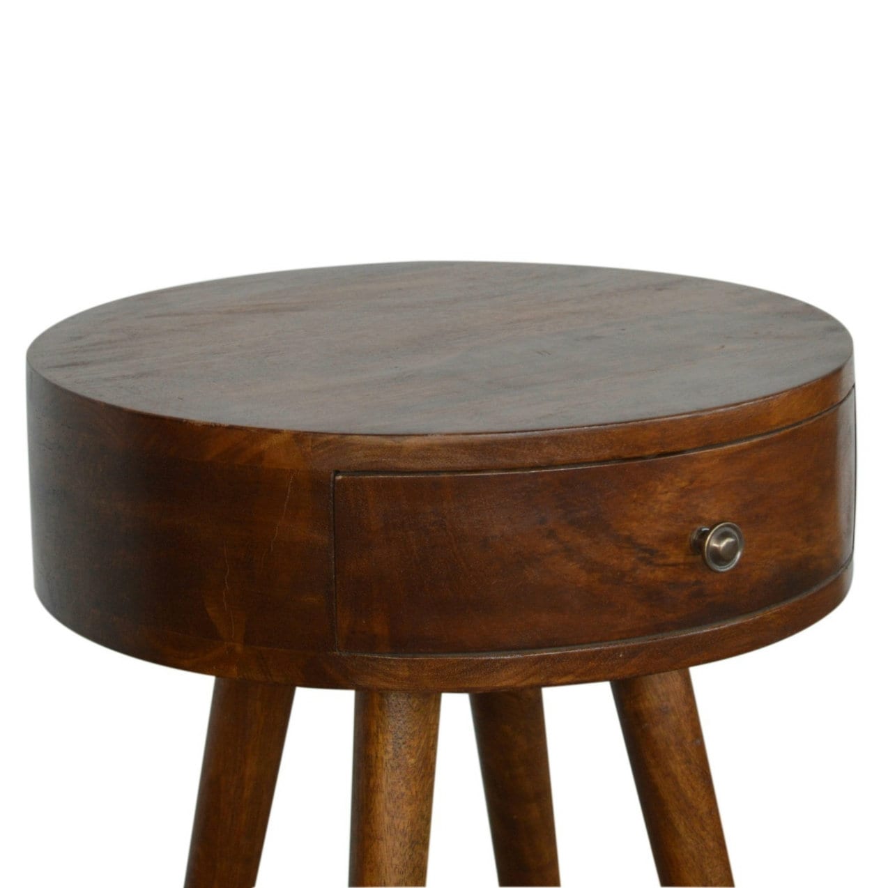 Dreamland Small Bedside Table with Drawer Oval Curved Rounded Etsy