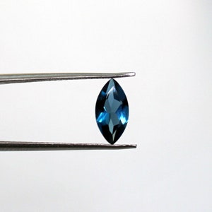 Natural London Blue Topaz Gemstone: 6x12mm Marquise Cut
