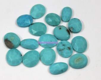 Rose cut Tibetan Turquoise 25 pcs lot AAA natural Turquoise round rose cut flat back cabochon loose gemstone for jewelry