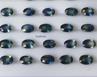 3x5MM Teal Saphir Oval Cut Edelstein- Natürlicher grünlich blauer Saphir für Schmuck