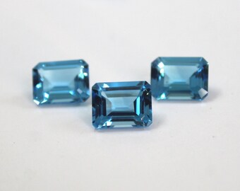 10 x 14 MM 天然スイスブルートパーズ オクタゴンカット ルースジェム