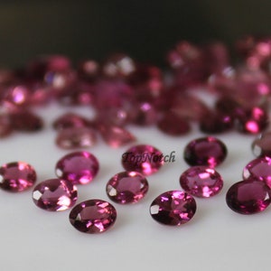 4x5MM Pink Tourmaline Oval Cut Gemstone for Jewelry Supplies or Jewelry Making