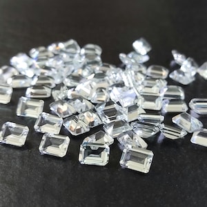 7x9MM White Topaz Octagon Cut Gemstone, Natural White Topaz Octa Faceted Loose Gems for Jewelry