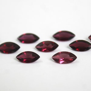 Natural 3x6MM Rhodolite Garnet Marquise Faceted Loose Gems, Calibrated Rhodolite Gemstone