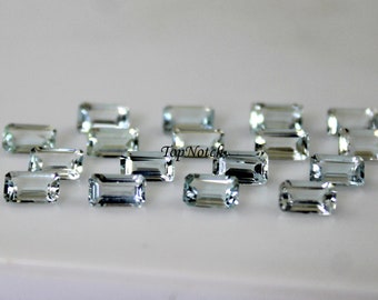 3x5MM Aquamarine Octagon Faceted Loose Gemstone- Natural Aquamarine for Jewelry