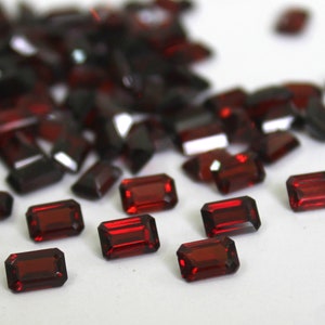 8x10MM Natural Red Garnet Octagon Cut Gemstone Calibrated Garnet Loose Gems