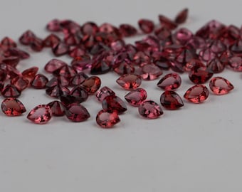 3 x 4 MM Natürliche Rote Spinell Birne Facettiert Edelstein - Spinell Lose für Schmuck
