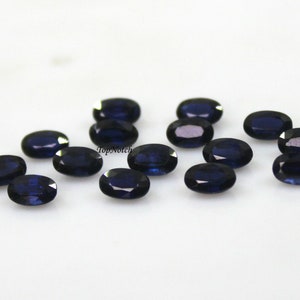 3x5MM Natural Blue Sapphire: Oval Faceted Loose Gemstone