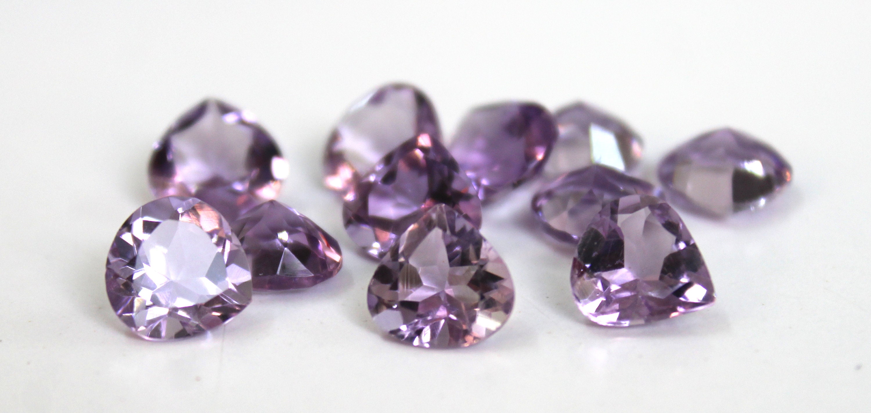 6 MM 天然アメジスト ハートカット 宝石 校正済みアメジスト - Etsy 日本