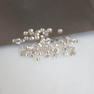 2MM White Diamond Round Brilliant Cut Loose Gemstone- Loose Diamond Gemstone- Top Quality diamond for Jewelry Making (IJ & VS-SI)