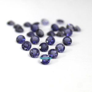 1.25mm Natural Iolite Round Faceted Gemstone- Calibrated Iolite Gems for Sale